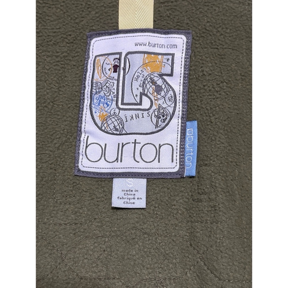 Burton olive green and lemon yellow ski/snowboard winter coat - Picture 9 of 10